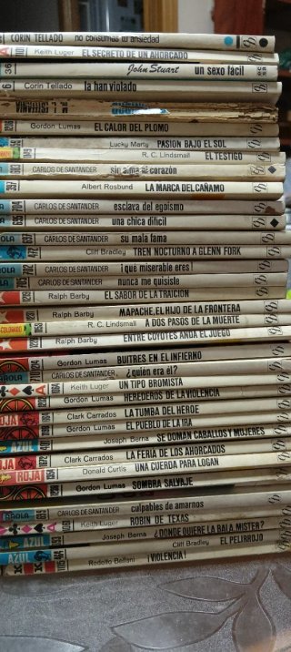 Lote 73 novelas bolsilibros