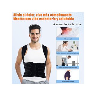 Corrector postura espalda transpirable ajustable