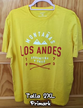 Lote 4 Camisetas Manga Corta Hombre Talla XL/2XL