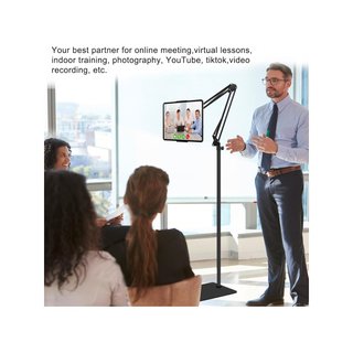 Supporto da pavimento per tablet regolabile e stabile