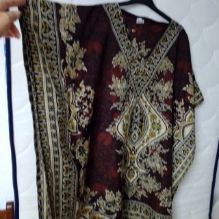 Túnica de playa multicolor talla única