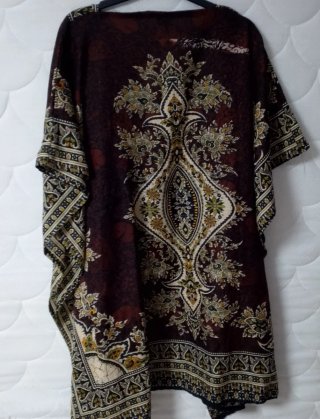 Túnica de playa multicolor talla única