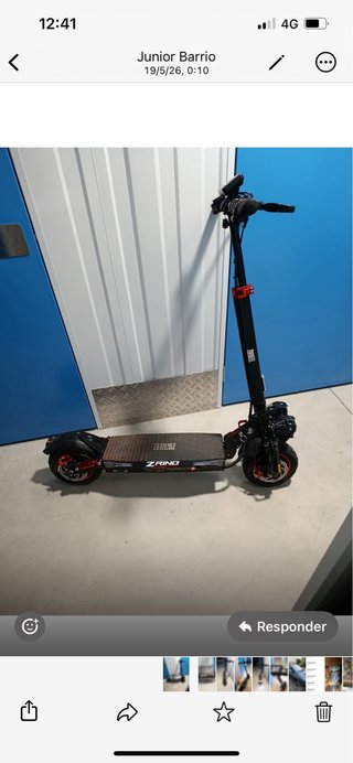 Patín Eléctrico Z-Rino Negro y Rojo