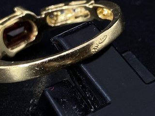 anillo oro 18k con piedra
