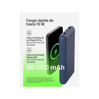 Belkin cargador portátil 20 000 mAh azul