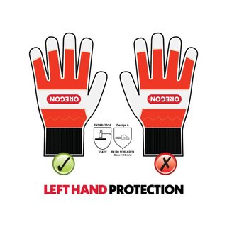 Oregon 91305L guantes motosierra anticorte talla L