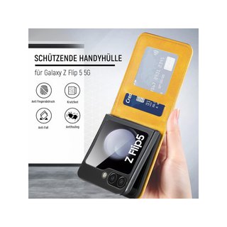 Samsung Galaxy Z Flip 5 Funda piel cartera