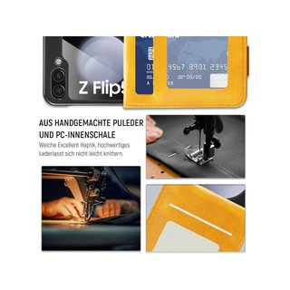 Samsung Galaxy Z Flip 5 Funda piel cartera