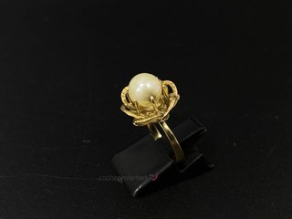 anillo oro 18k con piedra con circonita