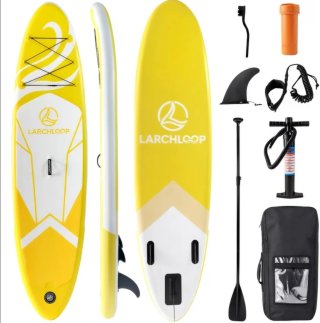 Tabla Paddle Surf Larchloop Negra y Roja