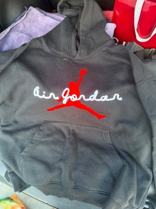Sudadera Jordan Air Negra Roja