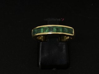 anillo oro 18k con piedra con circonita