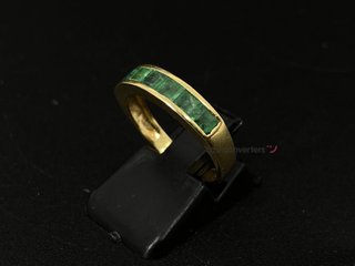 anillo oro 18k con piedra con circonita
