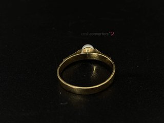 anillo oro 18k con piedra con circonita