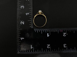 anillo oro 18k con piedra con circonita
