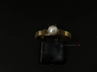 anillo oro 18k con piedra con circonita