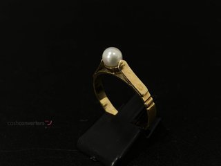 anillo oro 18k con piedra con circonita