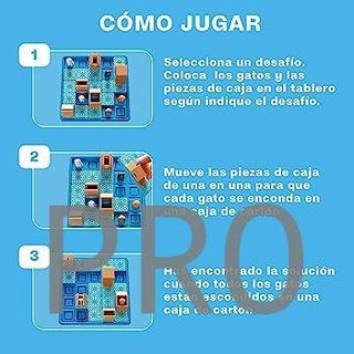 Gatos y Cajas. Juego de lógica