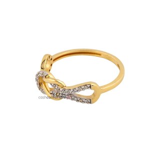 anillo oro 18k con piedra con circonita