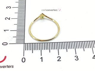 anillo oro 18k con piedra con circonita
