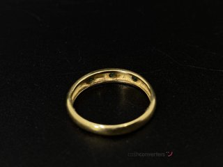 anillo oro 18k con piedra