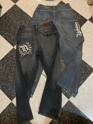 Pack 2 Pantalones Anchos Talla L (42-44) (men)