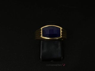 anillo oro 18k con piedra