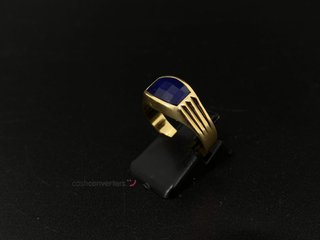 anillo oro 18k con piedra