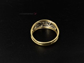 anillo oro 18k con piedra con circonita