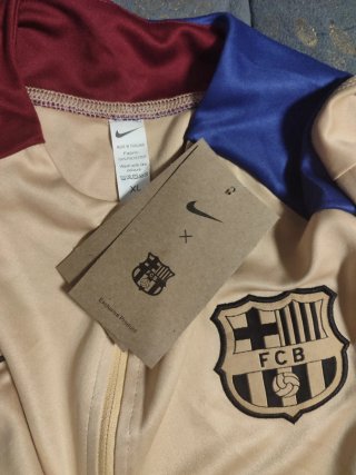 Chándal FC Barcelona Nike Beige y Negro