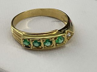 anillo oro 18k con piedra