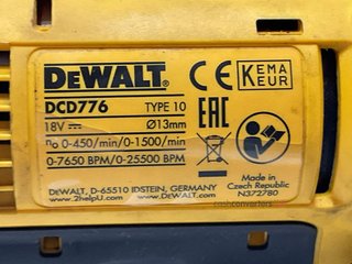 taladro a bateria dewalt dcd776
