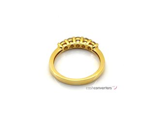sortija oro 18k con piedra con diamante
