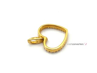 colgante oro 18k con piedra con diamante