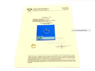 colgante oro 18k con piedra con diamante