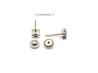 pendientes oro 18k con piedra con circonita