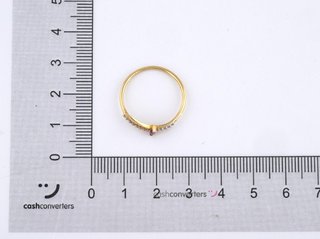 anillo oro 18k con piedra con amatista