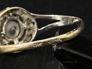 anillo oro 18k con piedra