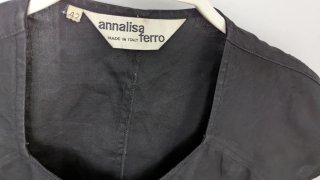 Camisa Annalisa Ferro Negra Borda o Blusa Sophia -