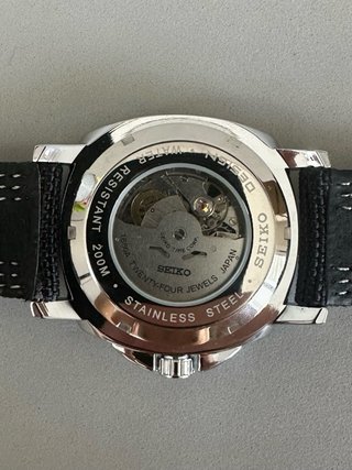 Seiko Mod Sport Open Heart Negro Automático