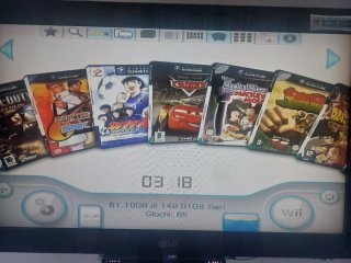 Nintendo Wii con giochi GameCube plug and play