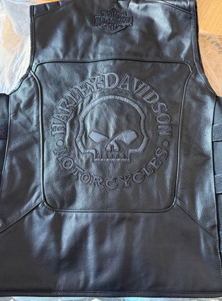 Chaleco Cuero Harley Davidson Talla L