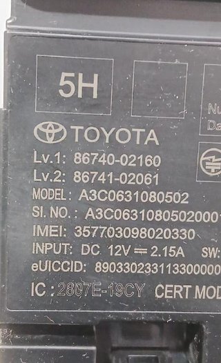 Módulo toyota 8674002160 corolla sedan e21 183737