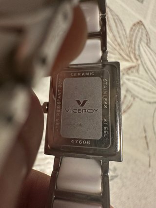 Reloj de mujer Viceroy ,Cerámica Blanco y Plateado