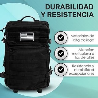 Mochila Táctica Militar 45L Negra