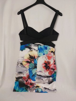 Mini Abito Zara Floreale con  Spalline Fini Estivo