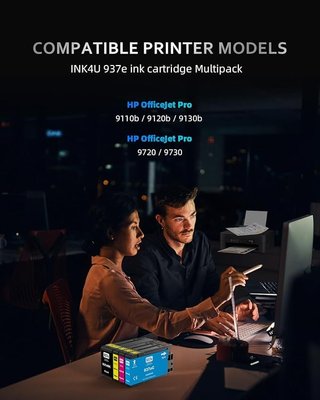INK4U 937e con Chip HP OfficeJet Pro 9730