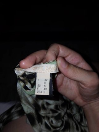 Roberto Cavalli Top Fantasia Beige Nero Taglia 42