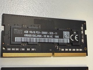 2x SK hynix 4GB DDR4 2666MHz Módulos RAM