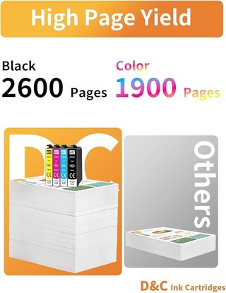 D&C 407XL 4x Tinta Epson Workforce Pro WF-4745